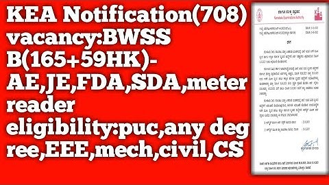 KEA Notification(708 group c-application date extended and BWSSB-165+59hk)