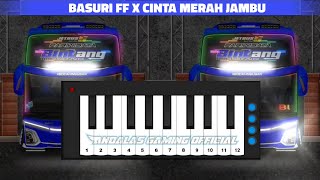 Telolet Basuri FF x Cinta Merah Jambu 12 Not Versi Pianika || Basuri Pianika