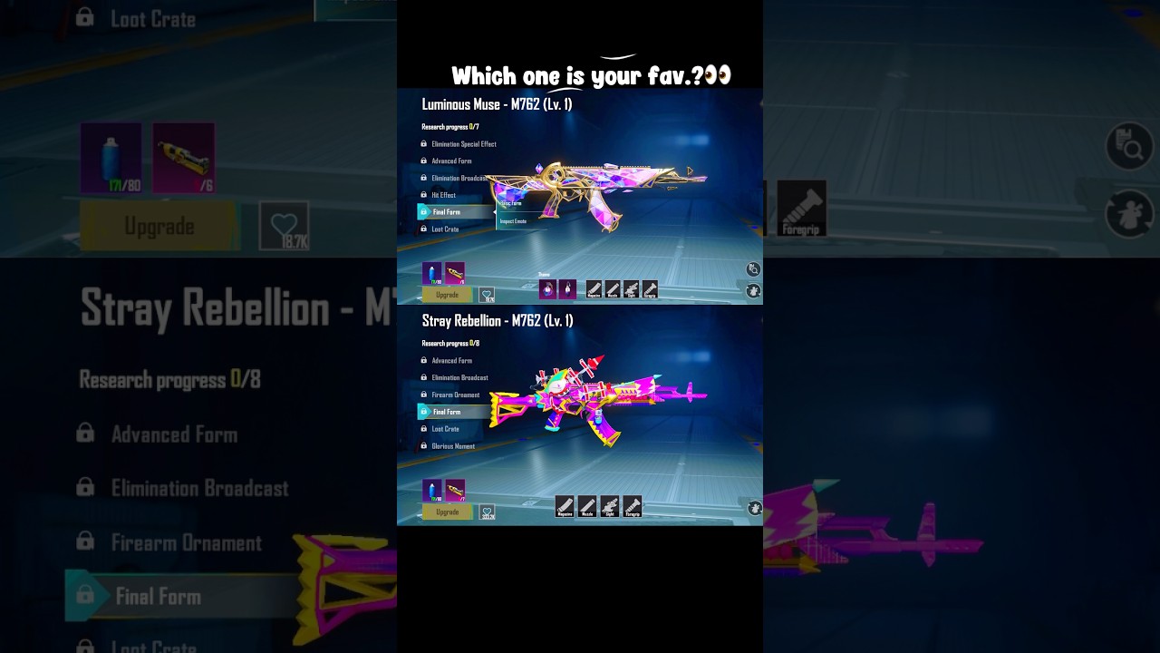 Which M762 skin do you have? 👀 | LUMINOUS MUSE V/s STRAY REBELLION M762🔥🥰