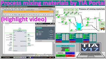 How to program process mixing materials by TIA Portal and WinCC Professional