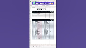 ✅Search box in excel #exceltips #exceltutorial #exceltricks #excelformula #excelfunction #excel