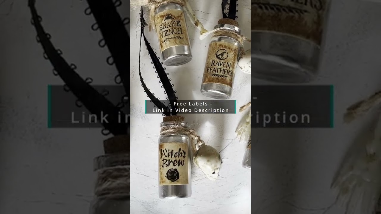 Easy DIY Potion Bottles for Halloween - Free Labels < Craftidly