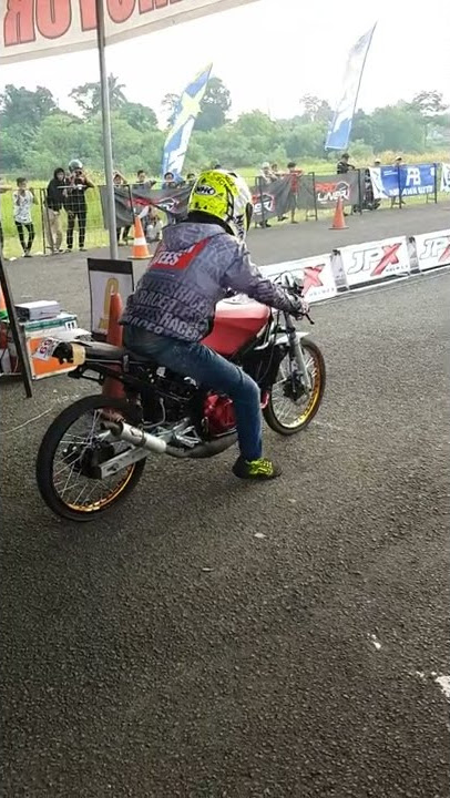 Ompong Kecil / Hilman Ompong Dragbike 2019 Cicangkal Ninja Frame Standar Samboy Racing  #dragbike