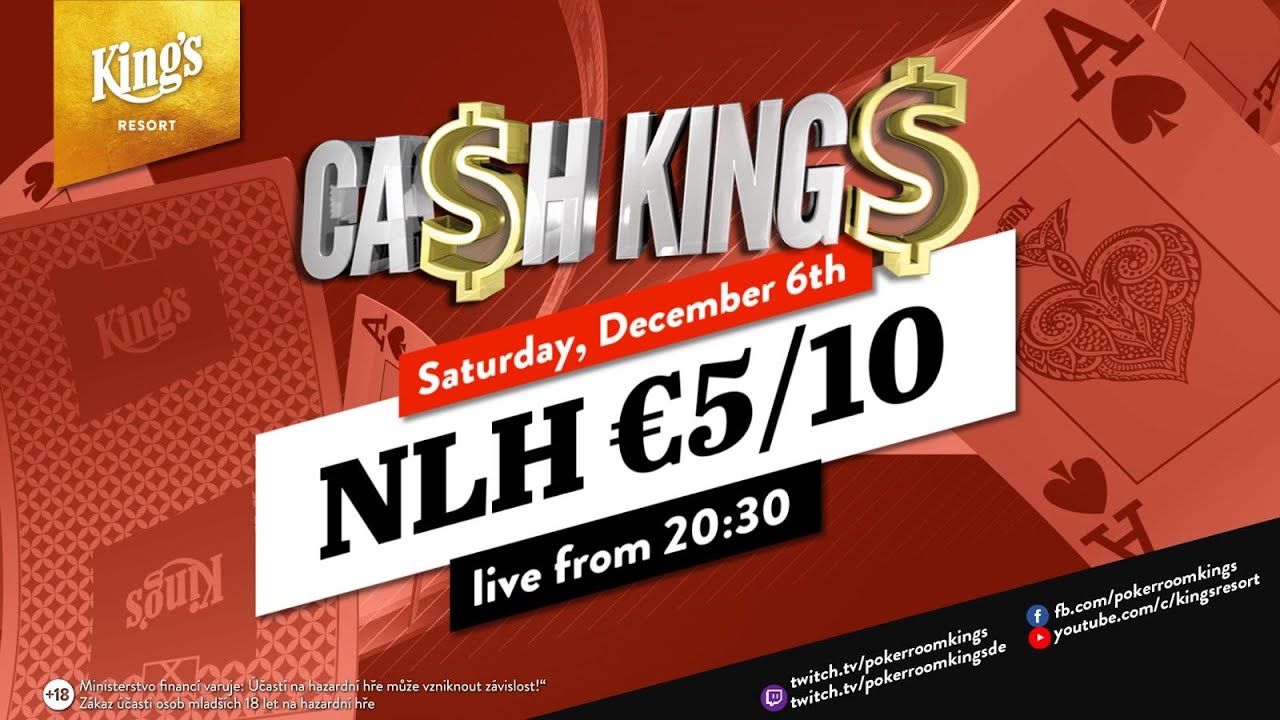 👑 💰 Ca$h King$ Special €5/€10 NLH Cash Game live from King's Resort 👑 (table sound)