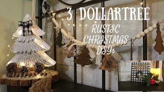 3 Dollar Tree Rustic Christmas DIY
