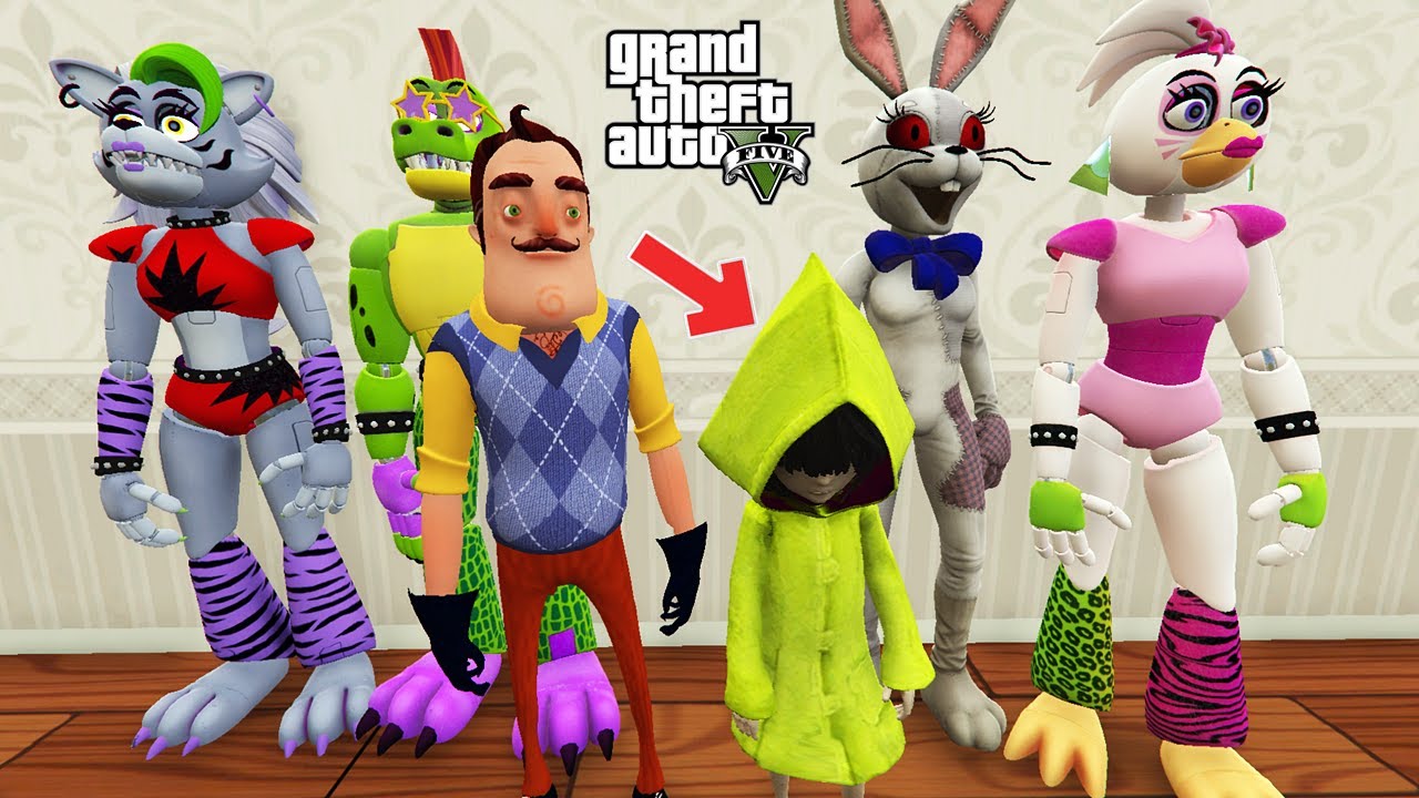 HELLO NEİGHBOR YENİ GİZEMLİ KÜÇÜK KIZI GTA 5 MODS gta5 YouTube