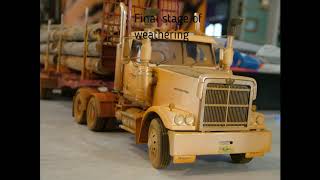 Realistic 1/24 Log Truck/Western Star part III