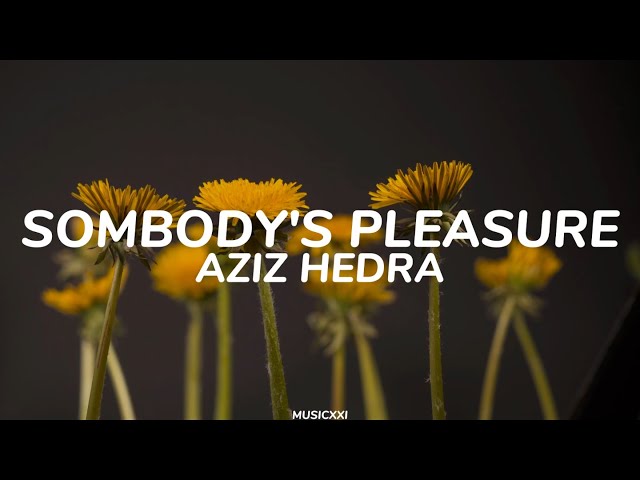 Aziz Hedra_Sombody's Pleasure(Lyric+Terjemahan) class=