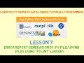 Python for Data-Science | #7 | Using "PYLINT" library for .py/.ipynb code files report generation.