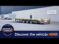 MAX Trailer - MAX200 extendable flatbed trailer with 3 axles &amp; 13,5m loading platform length