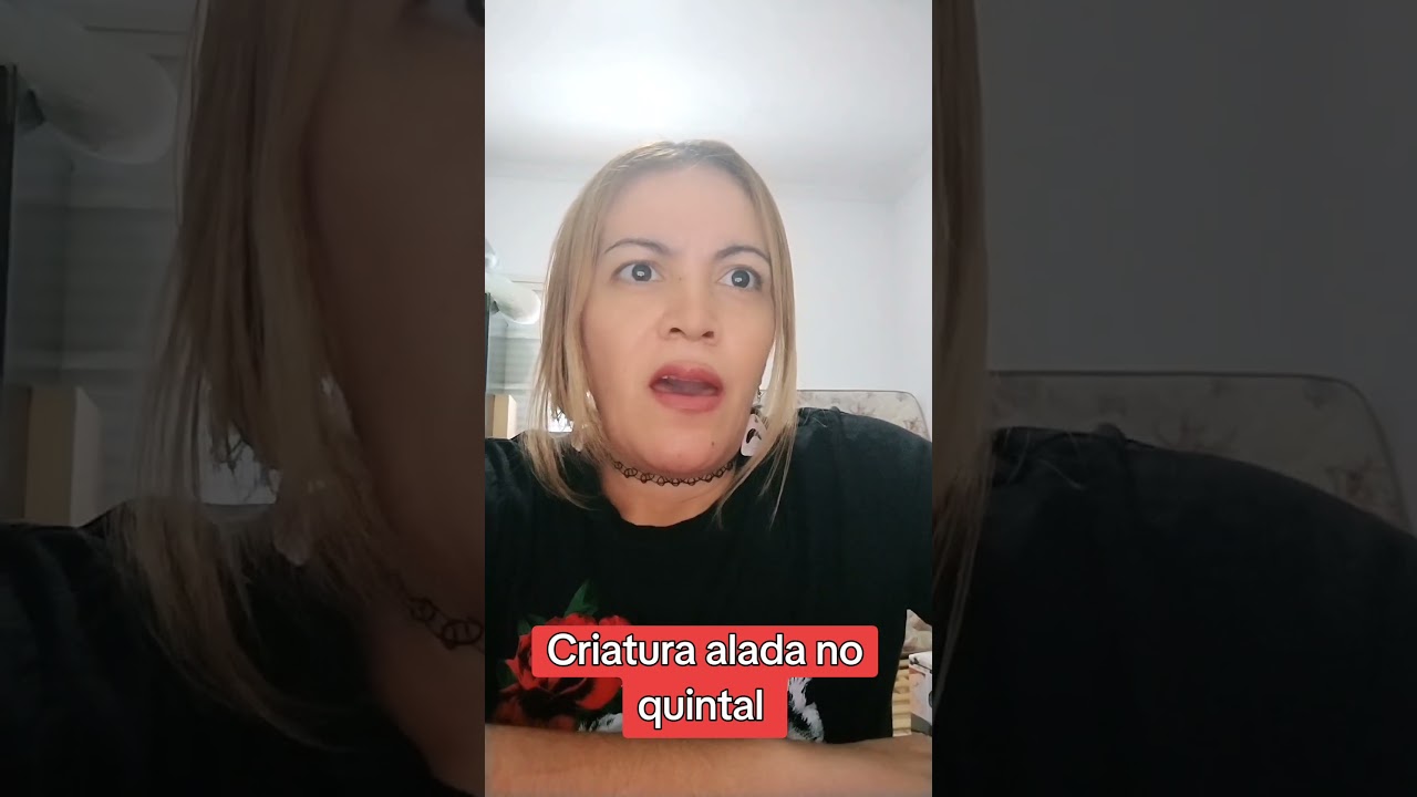 Criatura alada no quintal! 