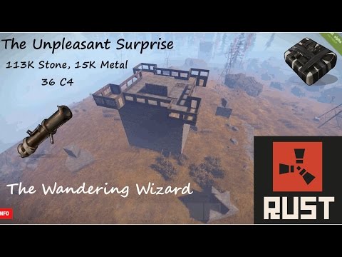 The Unpleasant Surprise: 113K Stone, 15K Metal, 36 C4 Rust Base (Grief Resistant)