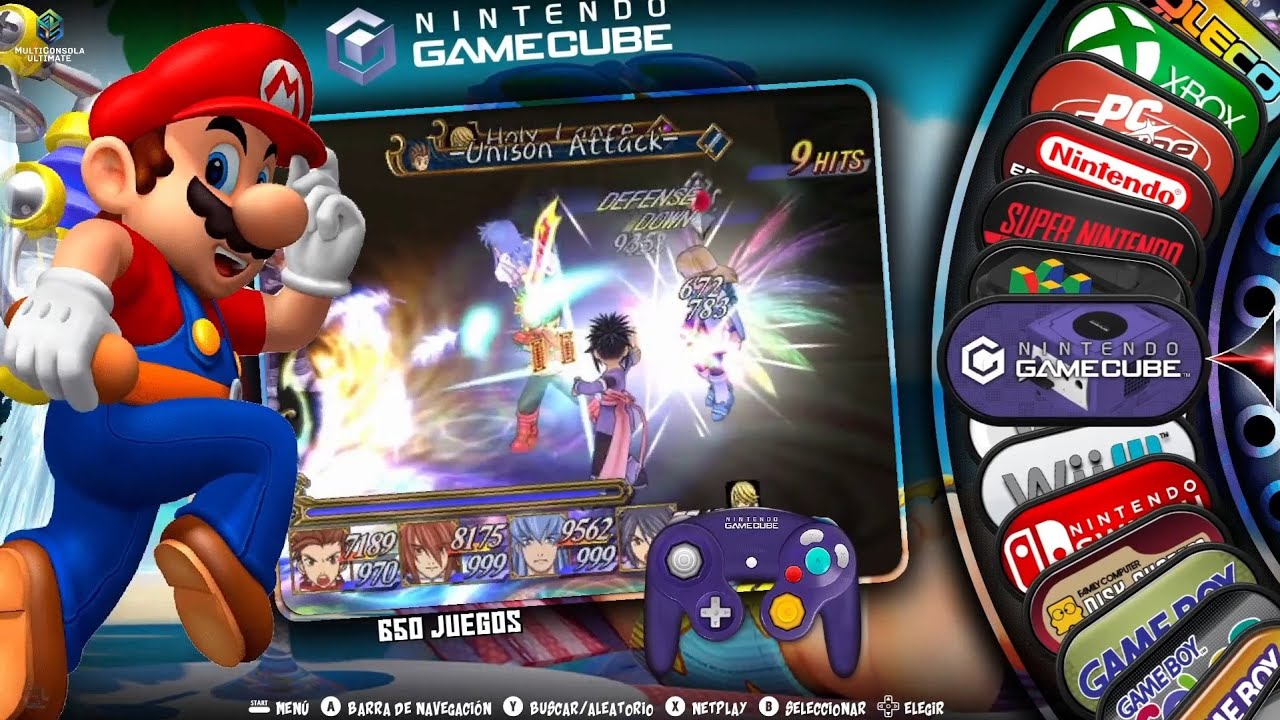 650 Juegos de Nintendo GAMECUBE en Multiconsola ADVANCE y ULTIMATE