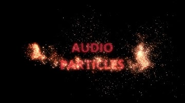 Davinci Resolve/Blackmagic Fusion - audio particles demo.