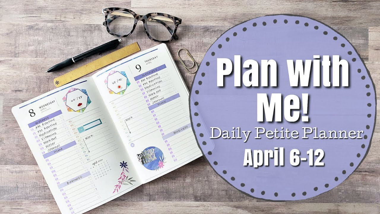 PLAN WITH ME! | April 6-12 | Erin Condren Daily Petite Planner
