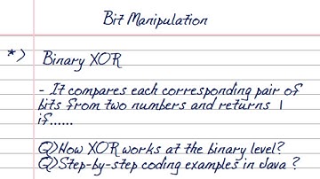 Binary XOR Operator (^) in Java | Bitwise Operators Explained