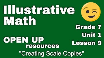 😉 7th Grade, Unit 1, Lesson 9 "Creating Scale Drawings"  Illustrative Math