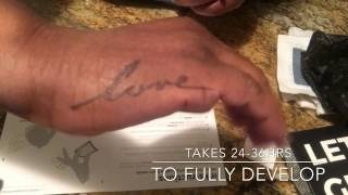 How to apply InkBox Temporary Tattoo | Demo