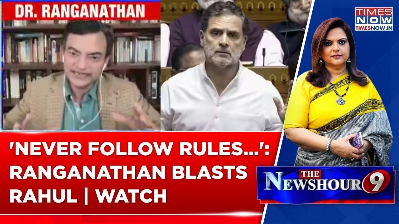 Ranganathan Brutally Slams Rahul Gandhi: 'Never Follow Rules…' | Watch As Debate Turns Fiery