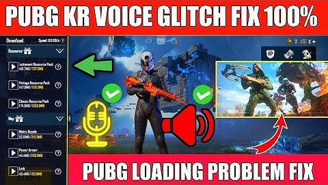Pubg Kr Mic Glitch Solution | Pubg Kr Loading Problem Fix In Hindi | Pubg Resources Not Download