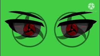 sharingan green screen