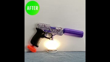 NERF MOD -XFKO Half Dart In-Line - NEW LOOK!  #shorts #nerf #nerfmod #blasters #xfoxgames