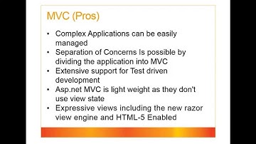 LAB 1   MVC vs Webforms pros & Cons