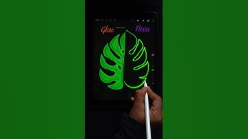Glow vs Neon ☘️ #youtubeshort #shortsfeed #viralshort #viralvideos #procreate