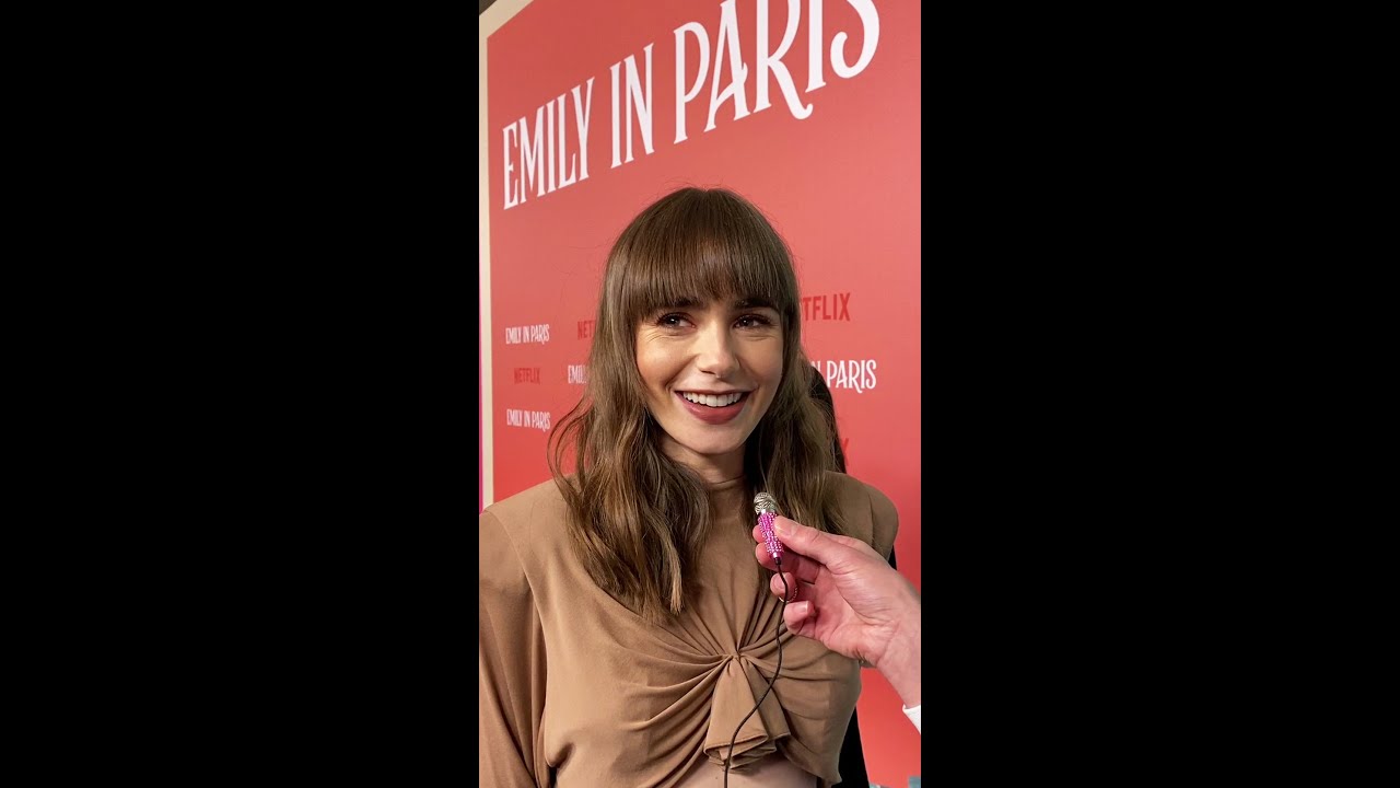 ⁣Lily Collins' favorite place in Paris #EmilyInParis