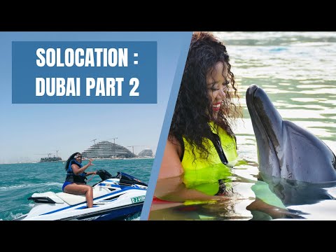 Q Travels | Birthday solocation: Dubai  Part 2(Burj Khalifa, Nemo Watersports, Dolphin Bay)