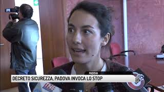 TG PADOVA (31/10/2018) - DECRETO SICUREZZA, PADOVA INVOCA LO STOP