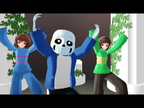 MMD undertale  Gangnam Style Psy