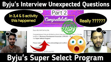 BYJUS SUPER SELECT PROGRAM Activity 3, 4 & 5 Byjus BDA interview questions, How to become direct BDA