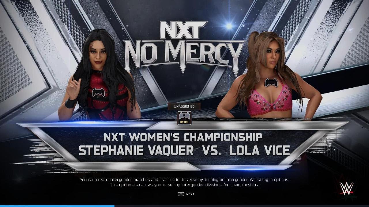 WWE 2K25 Stephanie Vaquer Vs Lola Vice - Women's Title - NXT NO MERCY