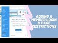 Adding A Member Login and Page Restrictions in Wix | Wix.com Tutorial