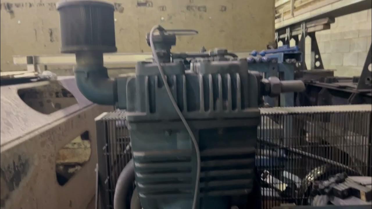 20 HP Quincy Air Compressor QR25 Horizontal Series Model 390 with 20