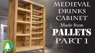 Pallet Furniture. A Medieval Drinks Cabinet Made From Pallets and Junk. Part 1