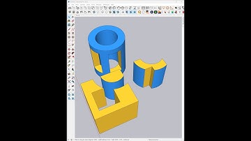 Cắt giao cắt khối bằng công cụ Solid Tools trong Sketchup