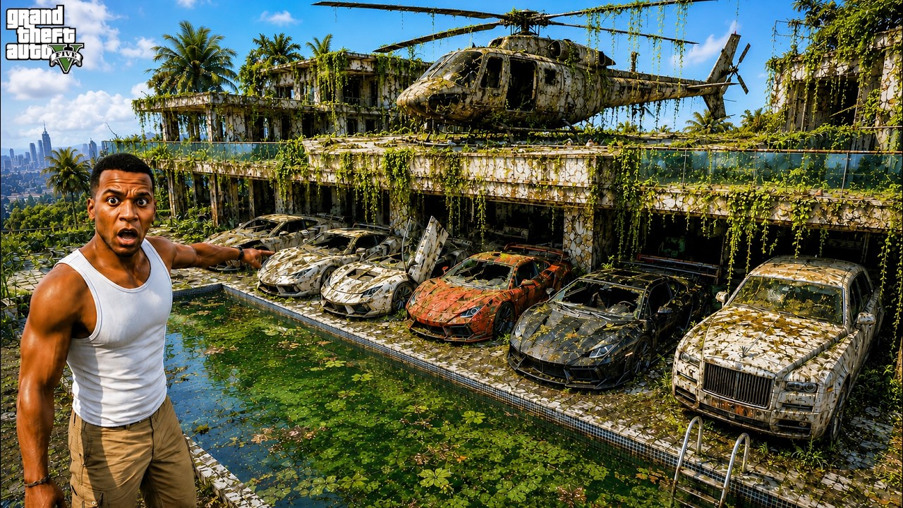 Franklin Found Abandoned Cars in Secret Places in GTA 5 || SHINCHAN GTA 5 VIDEO
