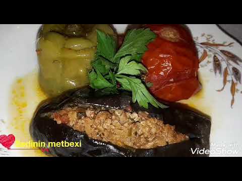 POMIDOR,BIBER,BADIMCAN DOLMASI. (3 BACI DOLMASI)