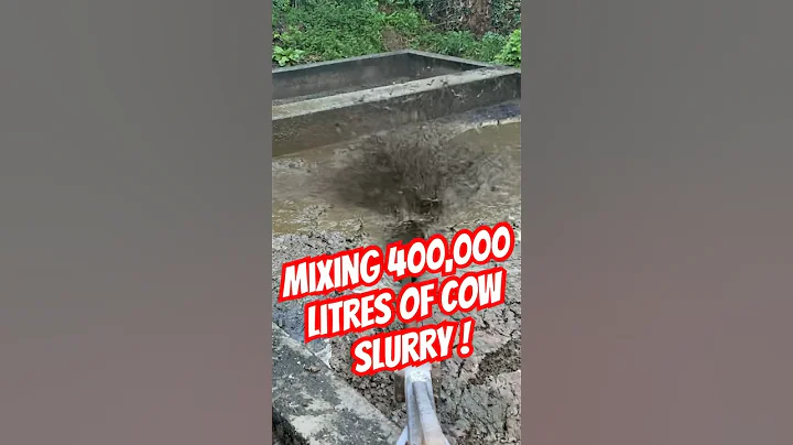 Mixing 400,000 litres of cow slurry ! #farming #farmequipment #slurry
