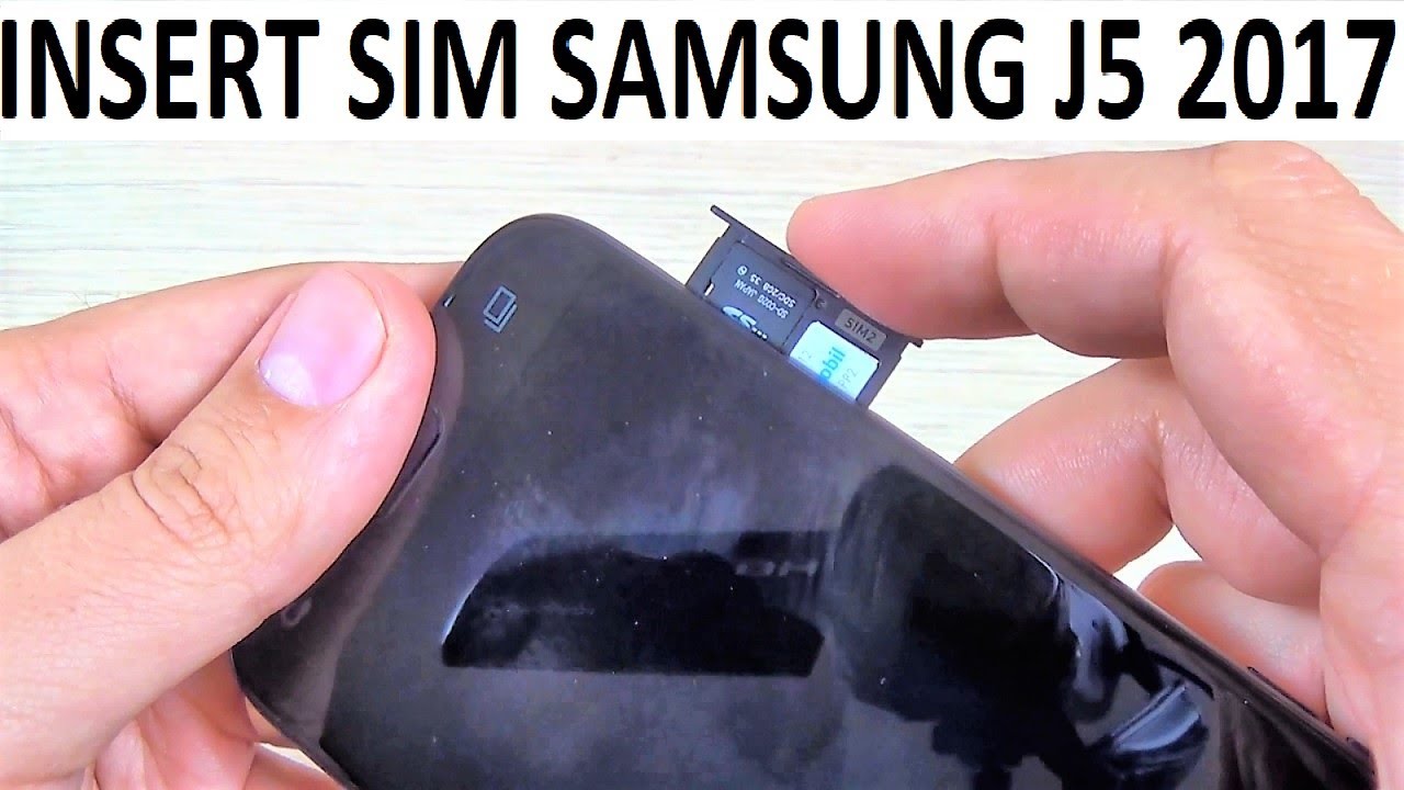 trimmen Garantie video Samsung Galaxy J5 (2017) DUAL SIM - How to Insert SIM and Memory SD Card -  YouTube