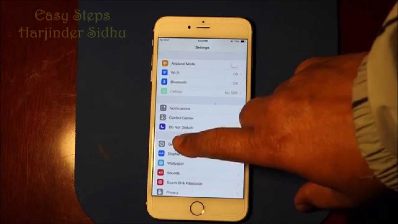 How to Reset iPhone 6 Plus to factory settings Original Settings YouTube