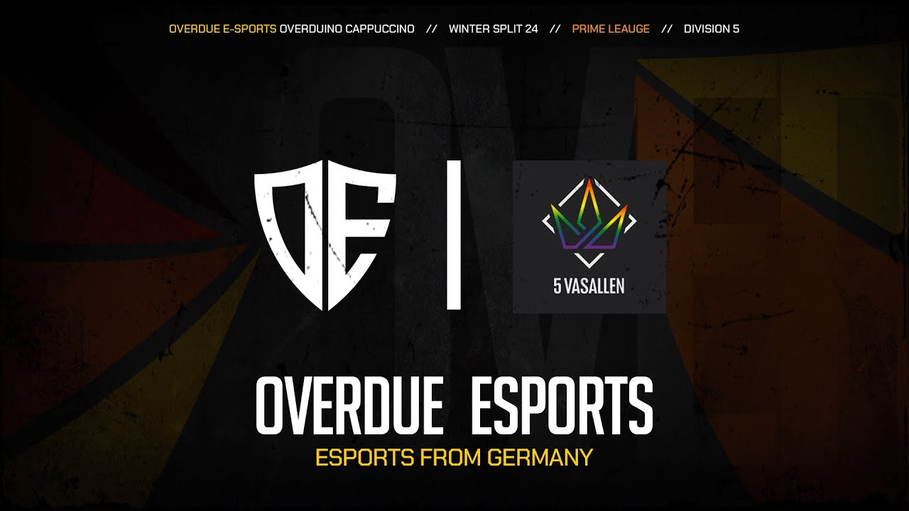 Overdue Esports | Spieltag 1 | ODE Overduino Cappuccino vs. R4G 5 Vasallen | Division 5 🚀💪🏻