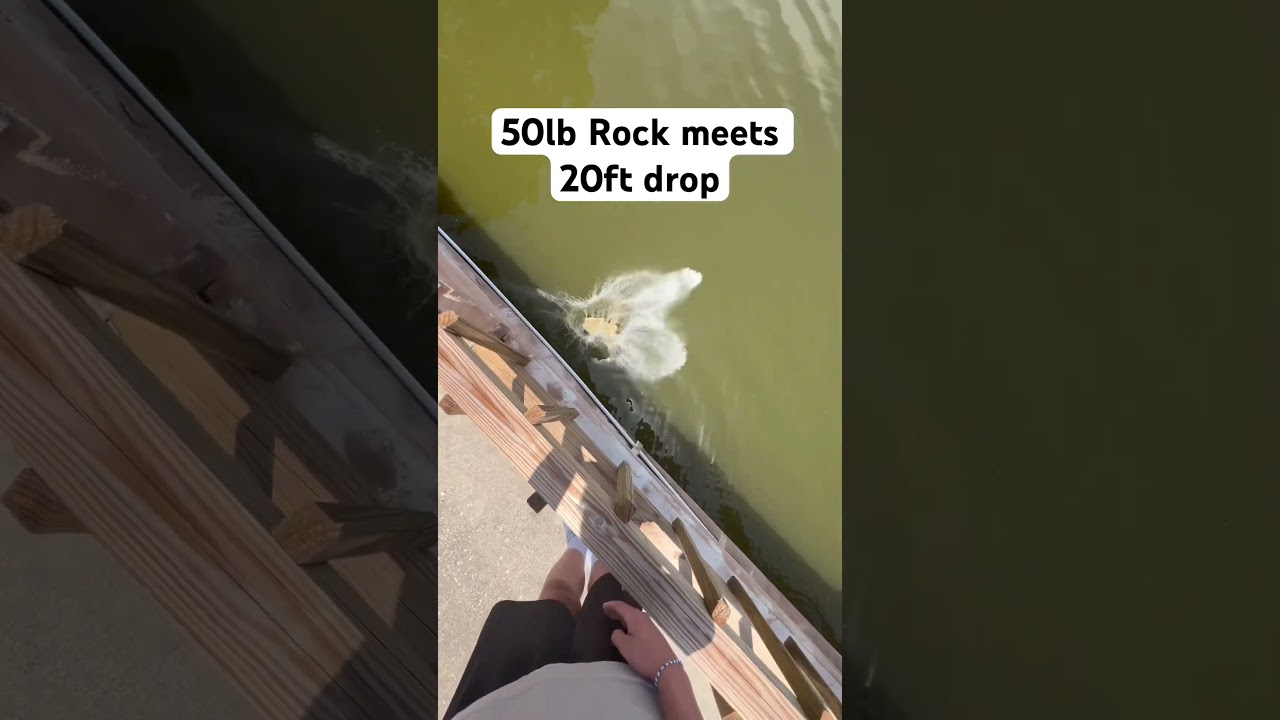 50lb Rock meets 20ft drop 