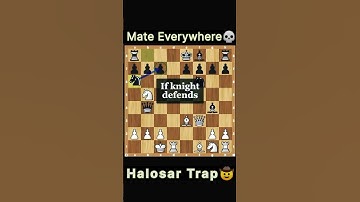 🔥 A Deadly Chess Opening – Halosar Trap ! 🔥 💀 #chesstrap #chess