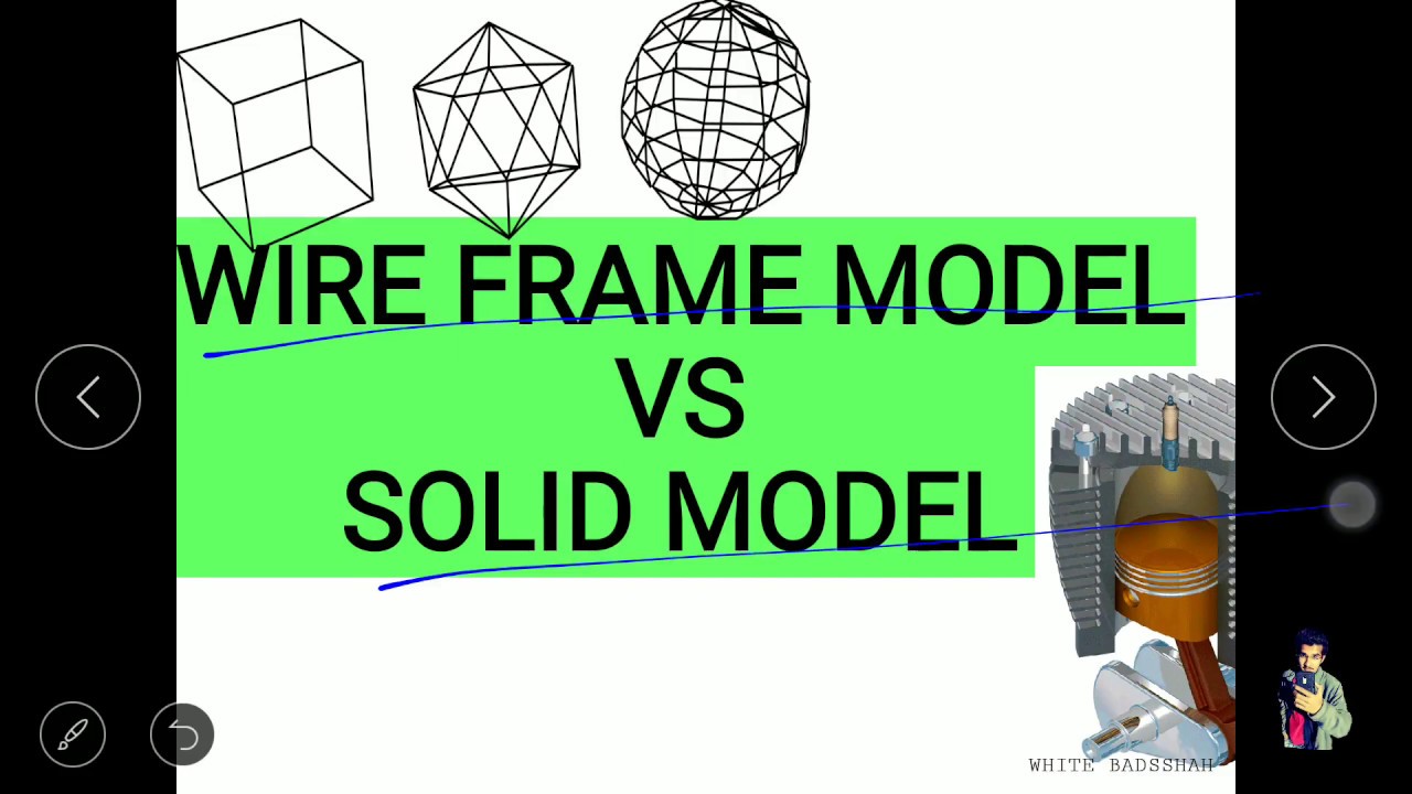 Wire Frame Modeling VS Solid Modeling | Diffrence Between Wire Frame Model  and Solid Model | GTU | - YouTube