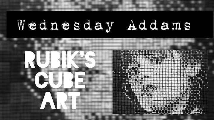 Wednesday Addams Rubik's Cube Art - Stop Motion