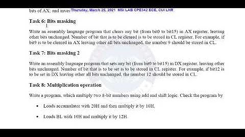 Working of Logical Instructions [AND, OR, NOT, XOR, RCL, RCR, ROL, ROR, SHL, SHR and SAR] Part 4