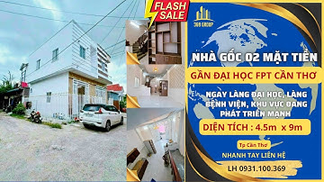 NHÀ GỐC 02 MẶT TIỀN CẠNH BÊN TRƯỜNG ĐẠI HỌC FPT CẦN THƠ